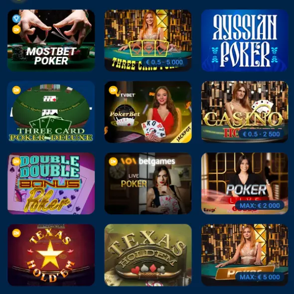 Mostbet Poker