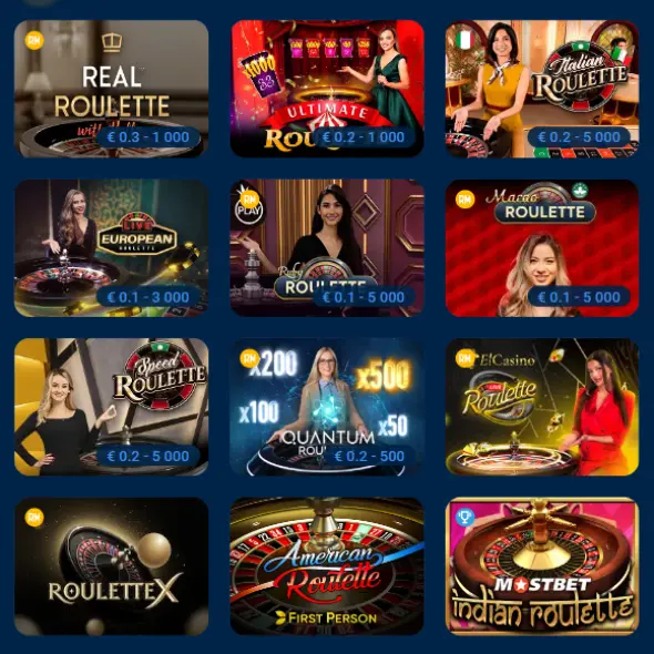 Mostbet Roulette